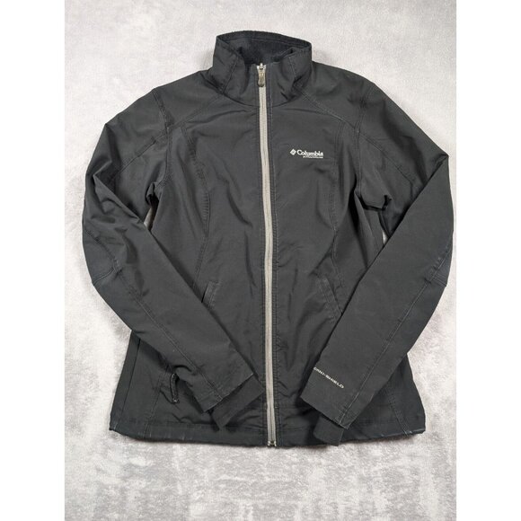 Columbia Titanium Jacket Womens Size Small Black Softshell Rain Outdoor Winter - Picture 1 of 16